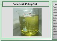 Injection Oil Based Steroids Liquid Supertest 450 Yellow Appearance For Muscle Building