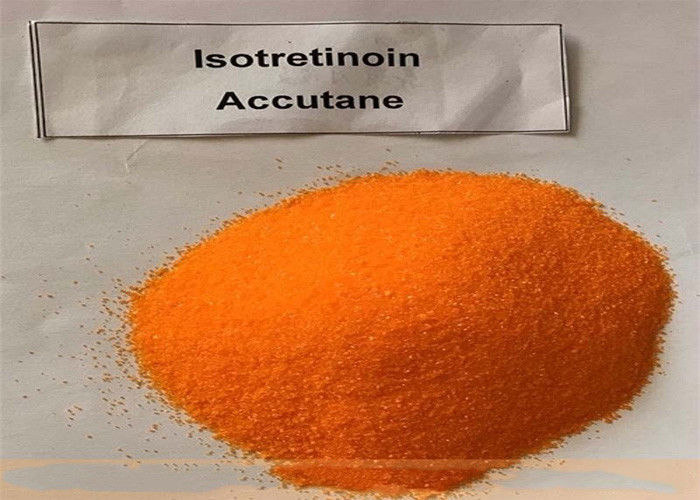 Accutane Yellow Isotretinoin Powder CAS 4759-48-2 99.5% Assay Treating Severe Acne