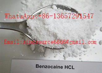 Pain Killer Local Anaesthesia Drugs , Pure Benzocaine Powder Cas 94 09 7 99% Assay