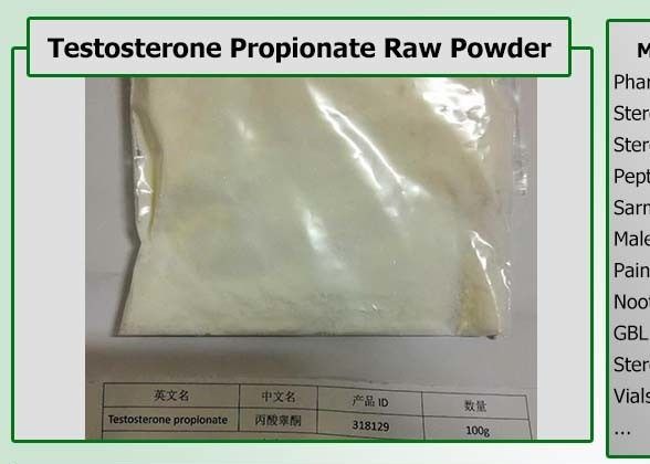 Testosterone Propionate Bodybuilding Anabolic Steroids CAS 57-85-2 White Powder