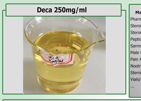 Hormone Muscle Building Steroid Oil , Nandrolone Decanoate 250 / Deca 250 Liquid
