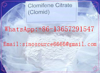 99.5% Purity Anti Estrogen Clomid , Clomifene Citrate Clomid White Powder