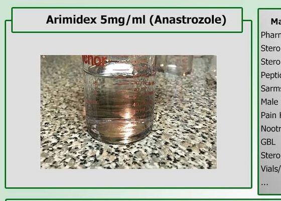Pre Mixed Single Blend Anti Estrogen Steroids Liquid Arimidex 5 Anastrozole For Bodybuilding